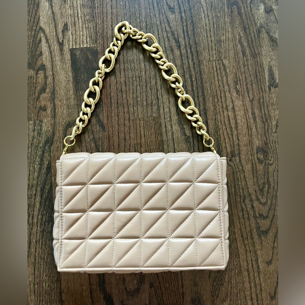 Zara Quilted Shoulder Bag
